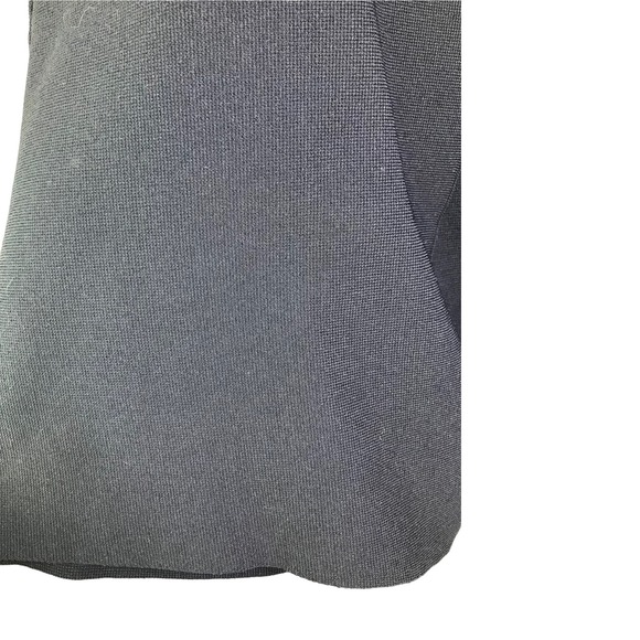 Sandro Paris Women's Skirt A-Line Navy Blue Knit Tortoise Belted Marine Sz L - Picture 5 of 9